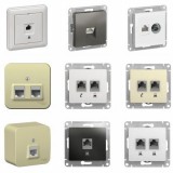 Коммуникационные розетки и комплектующие к ним