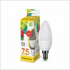 Лампа светодиодная LED-Свеча-стандарт 7,5Вт 3000К 675Лм Е14 ASD