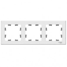 Рамка 3-постовая универсальная Schneider Electric AtlasDesign белая (ATN000103)
